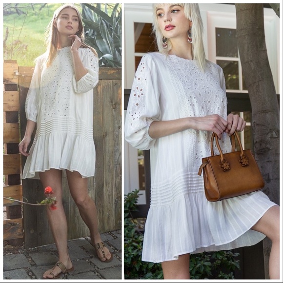 Eye-Let You Wear Me Woven Lace Dress - Picture 13 of 16